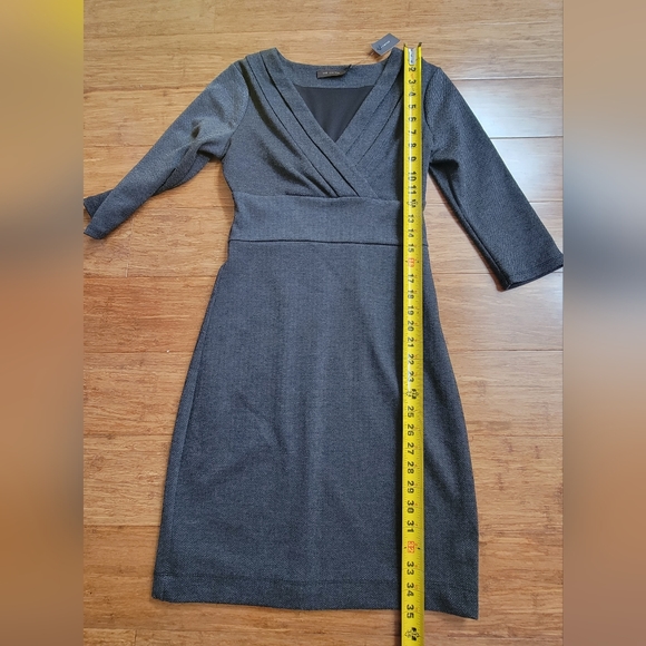 THE LIMITED V-Neck Grey Sheath Dress Size XS - Picture 5 of 9